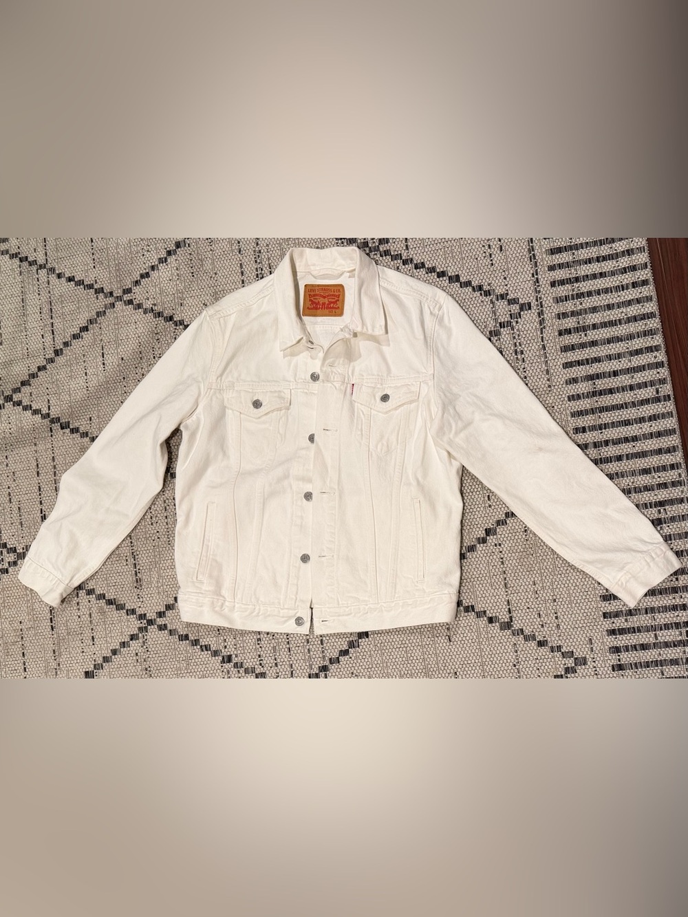 Levi's White Jean Jacket - Men’s size L